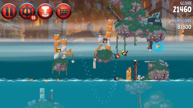 Angry birds star wars II Naboo Invasion level P3-S3 and Card location Walkthrough 3 stars смотреть онлайн