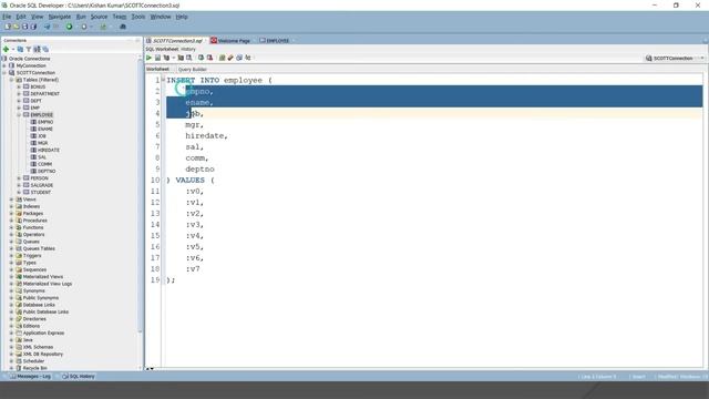 INSERT Statement with different options || Oracle Database Tutorial || Database interview question смотреть онлайн