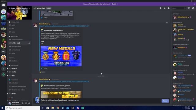 ALL LEAKS / UPDATES From The TDS Discord |Tower Defense Simulator| (Roblox) смотреть онлайн