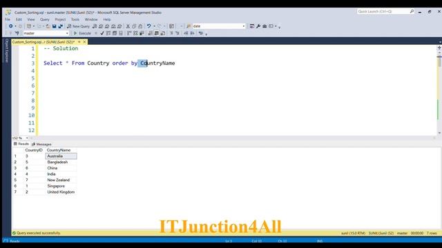 How to Sort by keeping one value always at top and others in ascending order in SQL ? | SQL Query смотреть онлайн