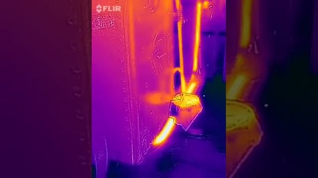 Thermal infrared imagery of boiler and steam engine at 108th Lake Goldsmith Steam Rally