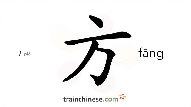 方 (fāng) direction; square HSK