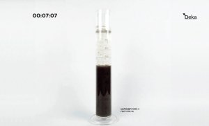 Процесс осаждения (седиментации) активного ила в установке глубокой биологической очистки BioDeka