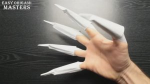 Как сделать когти из бумаги. Когти оригами
