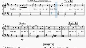 Mitski - " Washing Machine Heart " Piano Sheet Music Easy Notes Score Beginner ( With Lyrics )