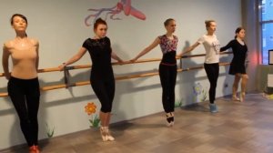 Занятие на пуантах с Анастасией