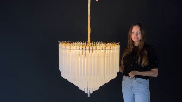 Видеообзор на люстру Eich Chandelier Nova Round D65 gold от ImperiumLoft смотреть онлайн