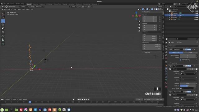 Создание молнии|Электрического эффекта в BLENDER 3D