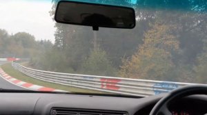 Audi S4 - a near miss on the Nürburgring...