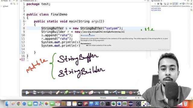 StringBuffer and StringBuilder In Java | Core Java | Satyam Raha
