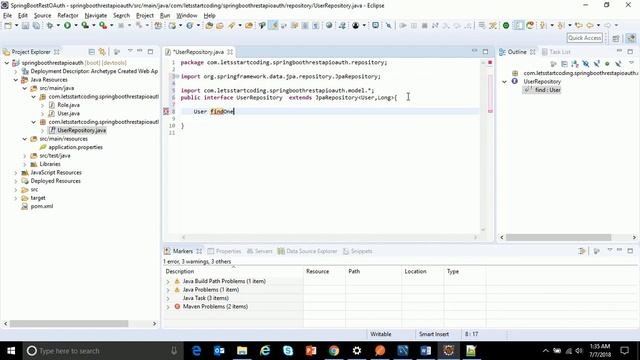 SpringBoot REST API - Security with OAuth2 смотреть онлайн