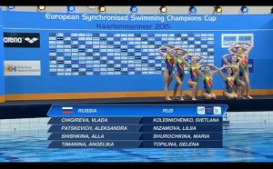 Кубок Европы по синхронному плаванию 2015  (выступление российских синхронисток) 