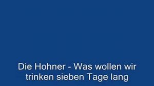 Die BOTS - Was wollen wir trinken sieben Tage lang