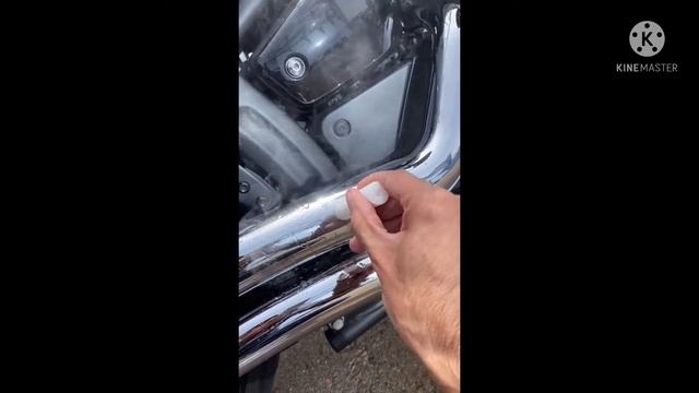 Как очистить хром на глушителе мотоцикла смотреть онлайн