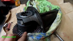 Удачная регулировка редуктора ВАЗ губной помадой.