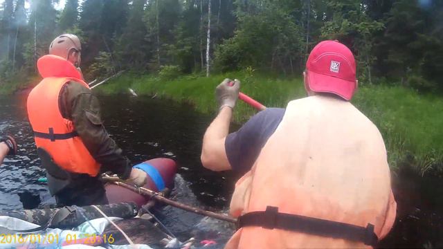 Порог Кямус,речка Никодимка,14 июля 2017г. смотреть онлайн