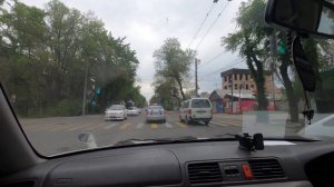 Бишкек улица Максима Горького   Driving in Bishkek