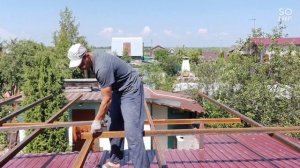 каркас из профильной трубы под веранду