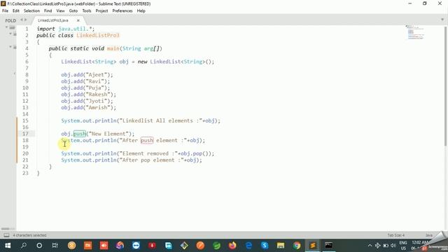 #3.4 Java Collections Framework in Hindi | LinkedList (Get/Remove) method Part -2