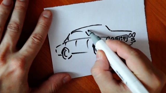 Как нарисовать машину ЯГУАР