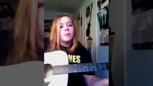 Hole Violet Acoustic Guitar Girl