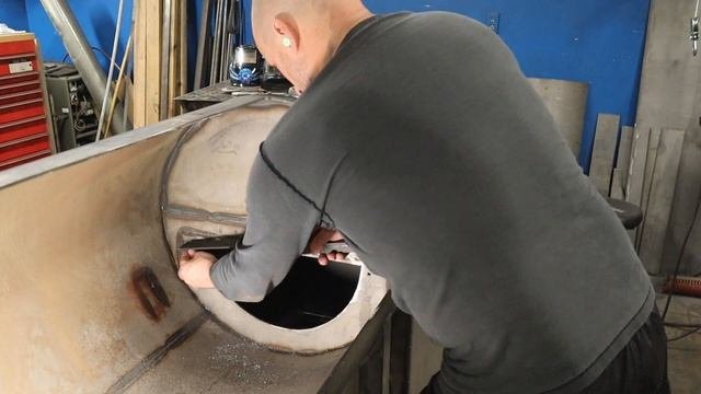 Offset Smoker Build!!  82 Gallons!!  DIY Texas Style Offset Smoker