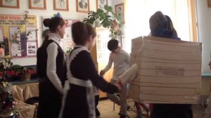 Новогодняя сказка  3 часть Постановка театрального кружка МКОУ Кокрекская СОШ 2015 год