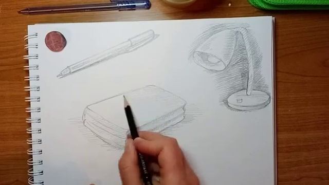 Наброски предметов простым карандашом.? смотреть онлайн