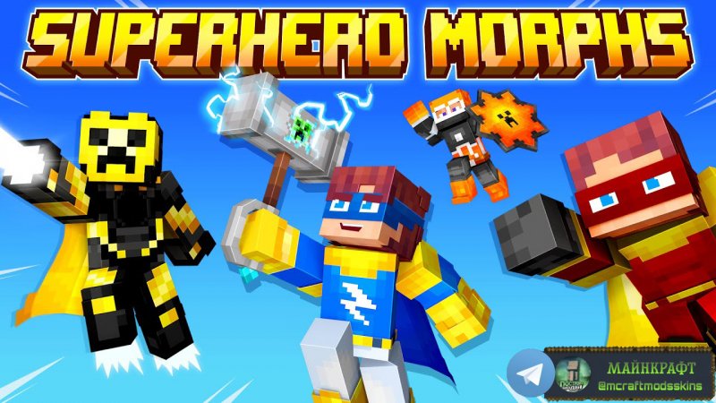 Minecraft DLC Superhero Morphs #Shorts