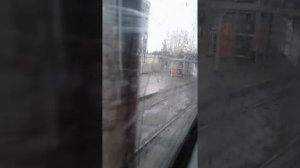 (Краснодар) Поездка на Трамвае по Маршрут 4. борт 319. часть-2.