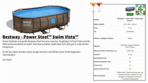 Bestway - Power Steel Swim Vista Series | 427 x 250 x 100 cm | Produktvorstellung