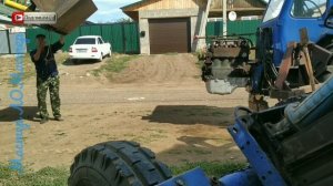 Завершили ремонт двигателя нашего трактора!