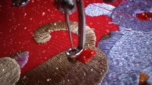 Elna 9900 Gatos na toalha vermelha