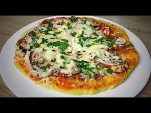 Кабачковая ПИЦЦА на сковороде без муки, просто и очень вкусно!