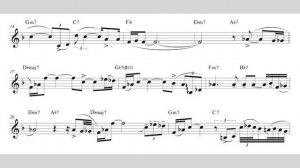 Scott Robinson - "Smoke Gets In Your Eyes" - Bass Sax Transcription