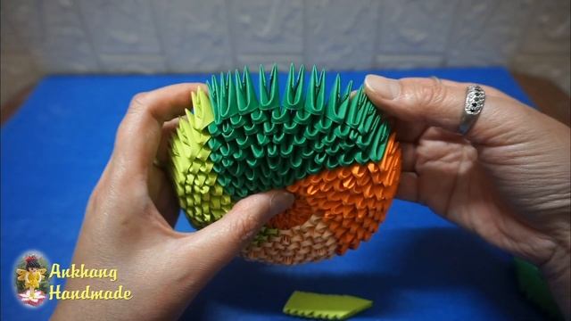 3d origami vase v28 tutorial | DIY paper flower vase, home decoration смотреть онлайн
