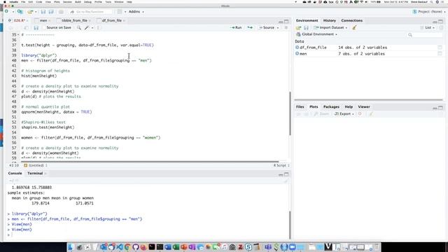 026f Intro to stats with R - Testing for normality смотреть онлайн