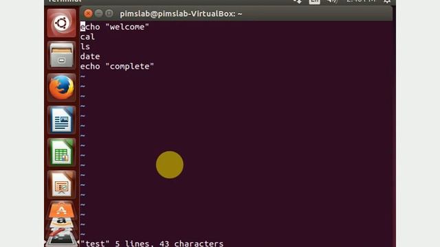 LINUX SCRIPTING IN VI EDITOR AND HOW TO RUN IT