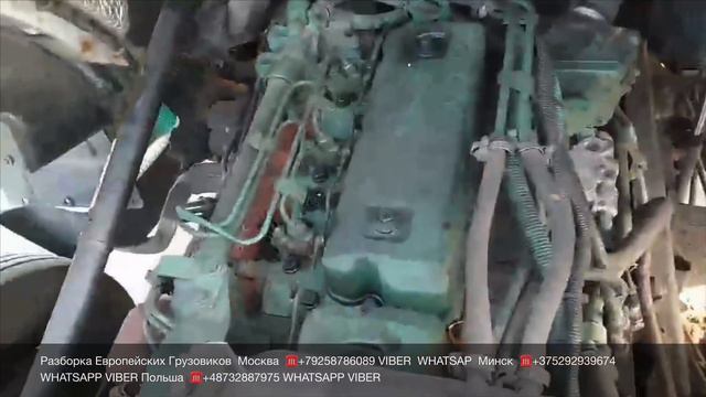 Нашёл видео запуска двигателя до разборки D6B220 VOLVO FL6 2003г Разборка грузовиков ВОЛЬВО ФЛ6