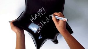 Как сделать надпись на шарике