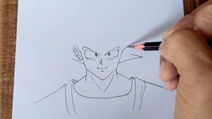 How to draw Goku step by step||easy drawing for beginners||beginner tutorial drawing