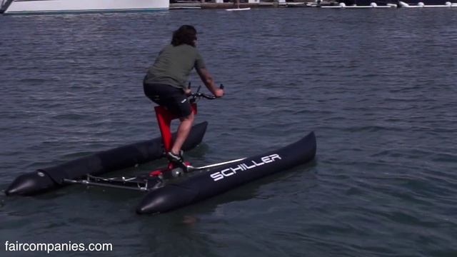 Commuter builds water bike to pedal across San Francisco Bay смотреть онлайн