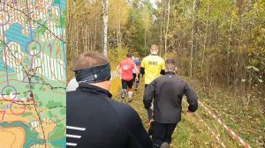 Спортивное ориентирование (headcam orienteering) - Лесная Карусель 2022, эстафета, Смоленск 02.10.22