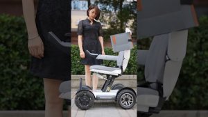 Регулируемая складная инвалидная коляска с электроприводом и дистанционным управлением