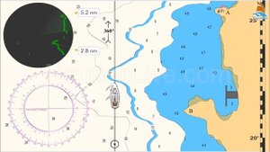 34   Обсервация   дистанция и компасные пеленг 1
