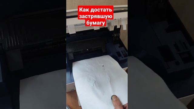 Как достать застрявшую бумагу из принтера