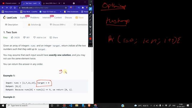 1 Two Sum | Zero to FAANG Kunal | Assignment Solution | Leetcode смотреть онлайн