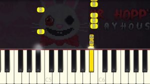 MR HOPP'S PLAYHOUSE - VERY EASY Piano tutorial