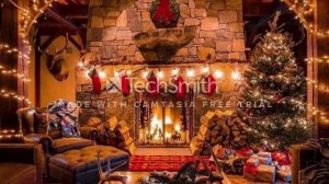 1 ЧАС ? РОЖДЕСТВЕНСКАЯ МУЗЫКА 2023. ТРЕСК КОСТРА У КАМИНА НОВОГОДНИЙ ФОН. НОВОГОДНЯЯ МУЗЫКА ?