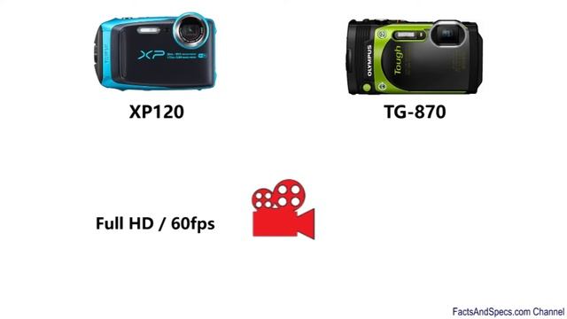 Fujifilm XP120 vs Olympus TG-870 смотреть онлайн